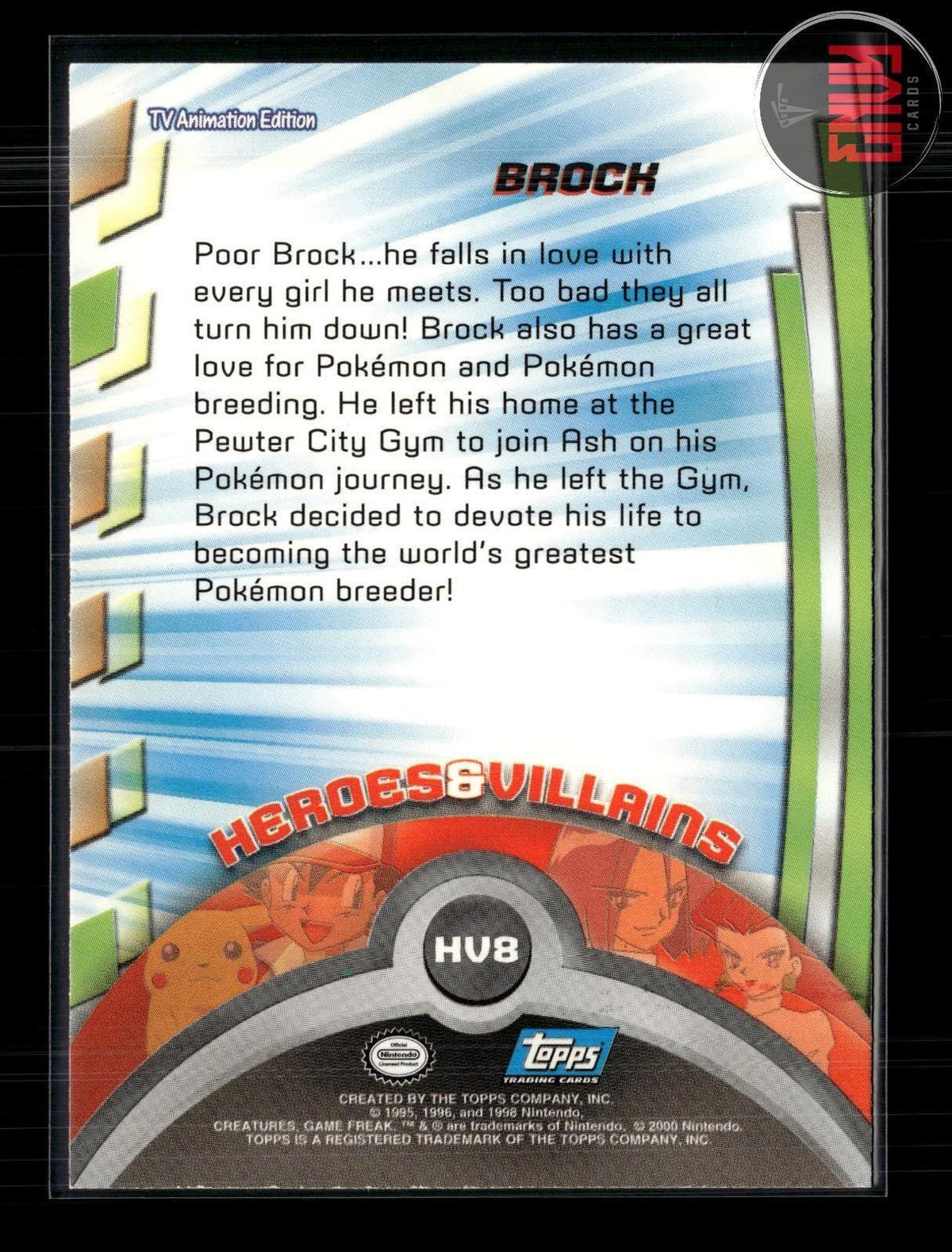 Brock LP #154 Topps Trading Cards Series 3 Pokemon
