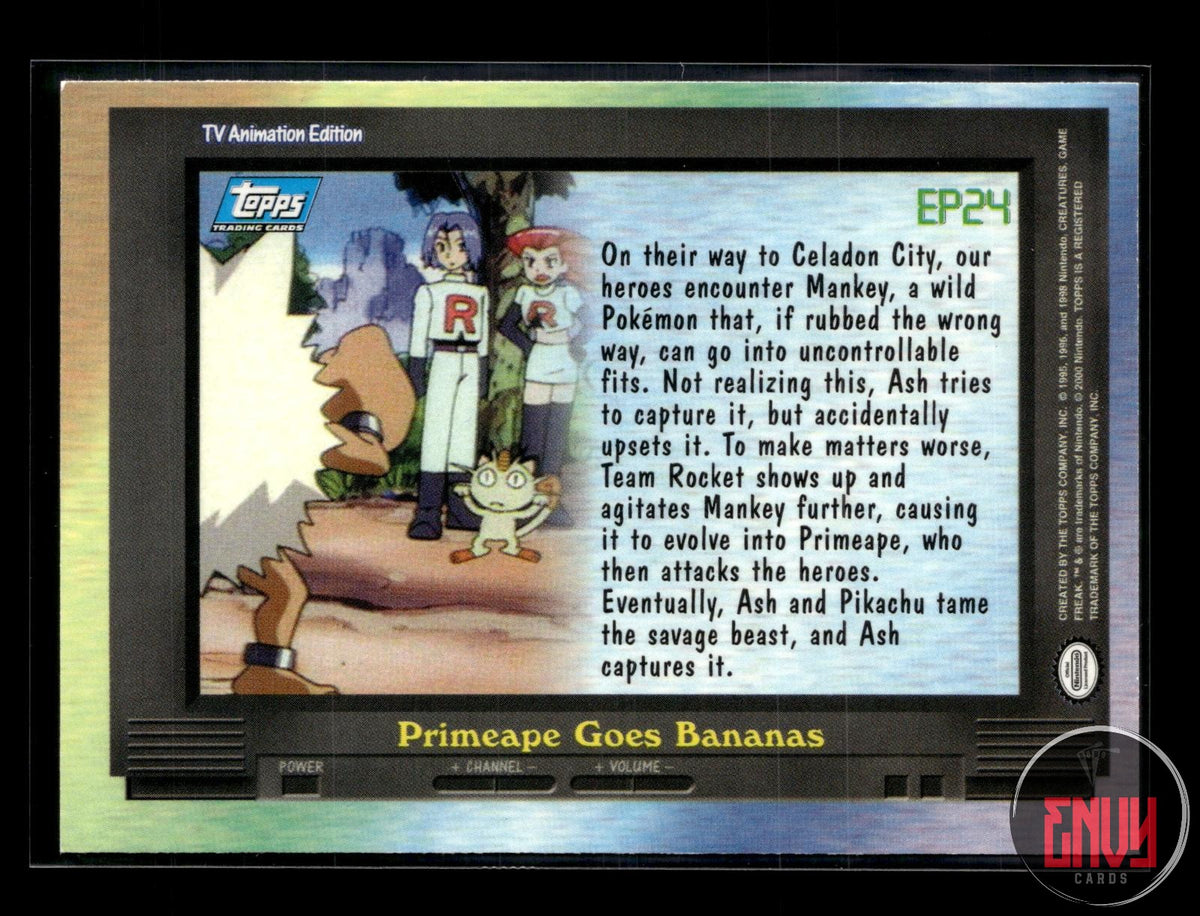 EP24 Primeape Goes Bananas LP #146 Topps Trading Cards Series 2 Pokemon