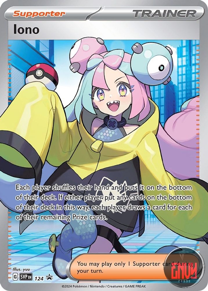 Iono NM 124 P Scarlet & Violet Promo Pokemon Holo SEALED