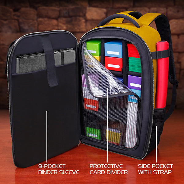 Backpack: ENHANCE Card Storage Backpack- Gold, Collector's Edition