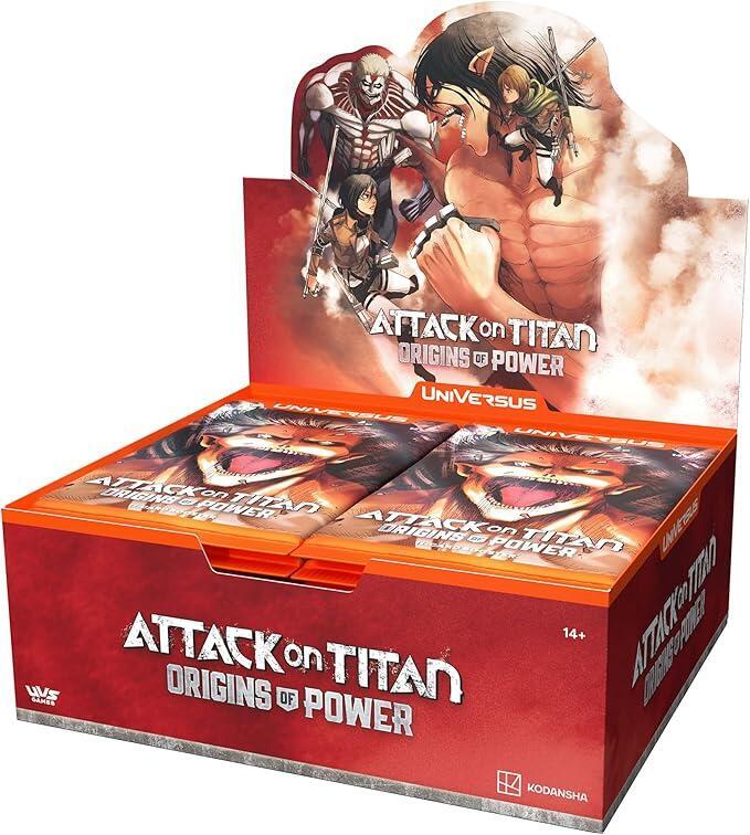 UniVersus CCG: Attack on Titan Origins of Power- Booster Display