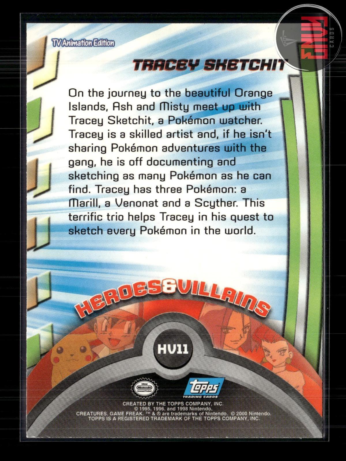 Tracey Sketchit LP #32 Topps Johto Trading Cards Series 3 Pokemon