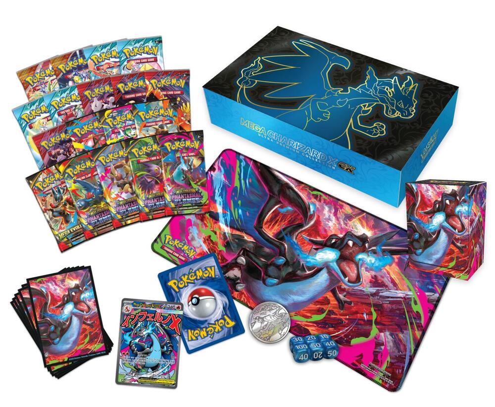 Pokemon TCG: Mega Charizard X ex Ultra Premium Collection for Phantasmal Flames