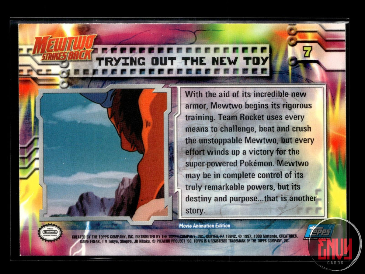 Trying Out The New Toy LP #7 Topps The First Movie Trading Cards Pokemon FOIL