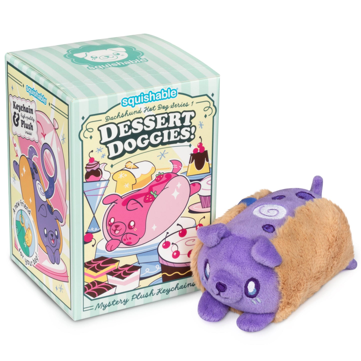 Squishable - Blind Box Keychain - Dachshund Hot Dog S1