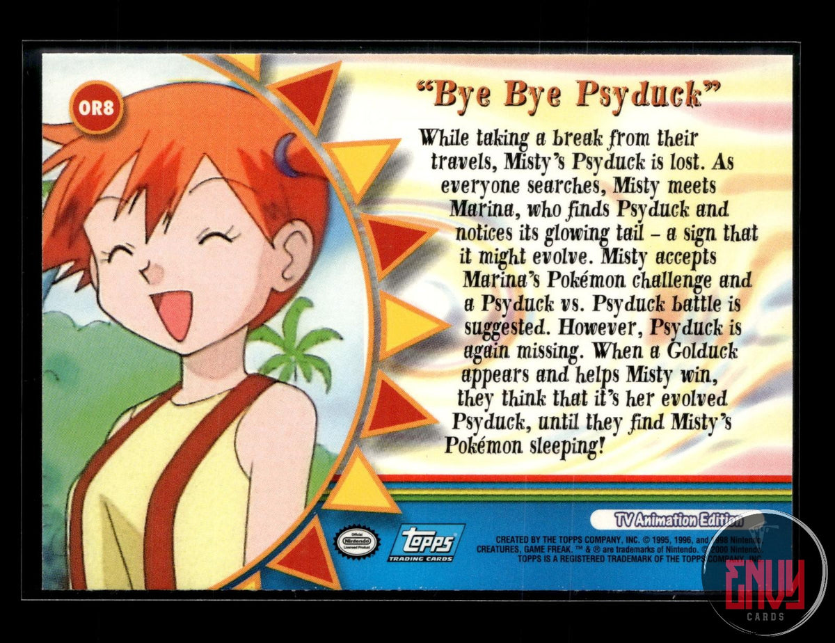 Bye Bye Psyduck LP #172 Topps Trading Cards Series 3 Pokemon