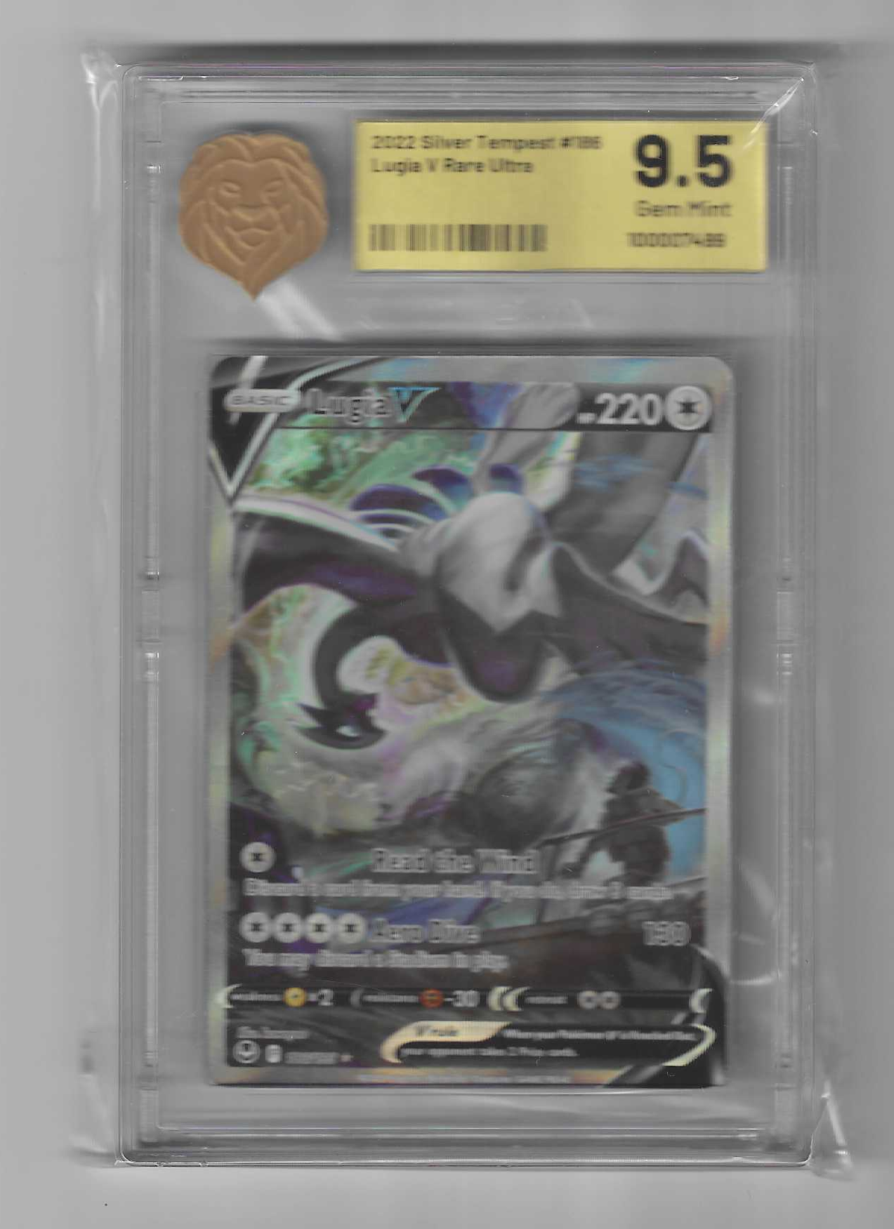 Lugia V Alt Art Silver Tempest 186/195 Koba Grading 9.5