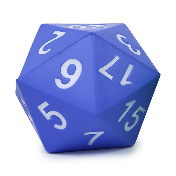 Foam Dice: Giant Dice- D20 Assortment- Periwinkle/Purple/Green/Pink