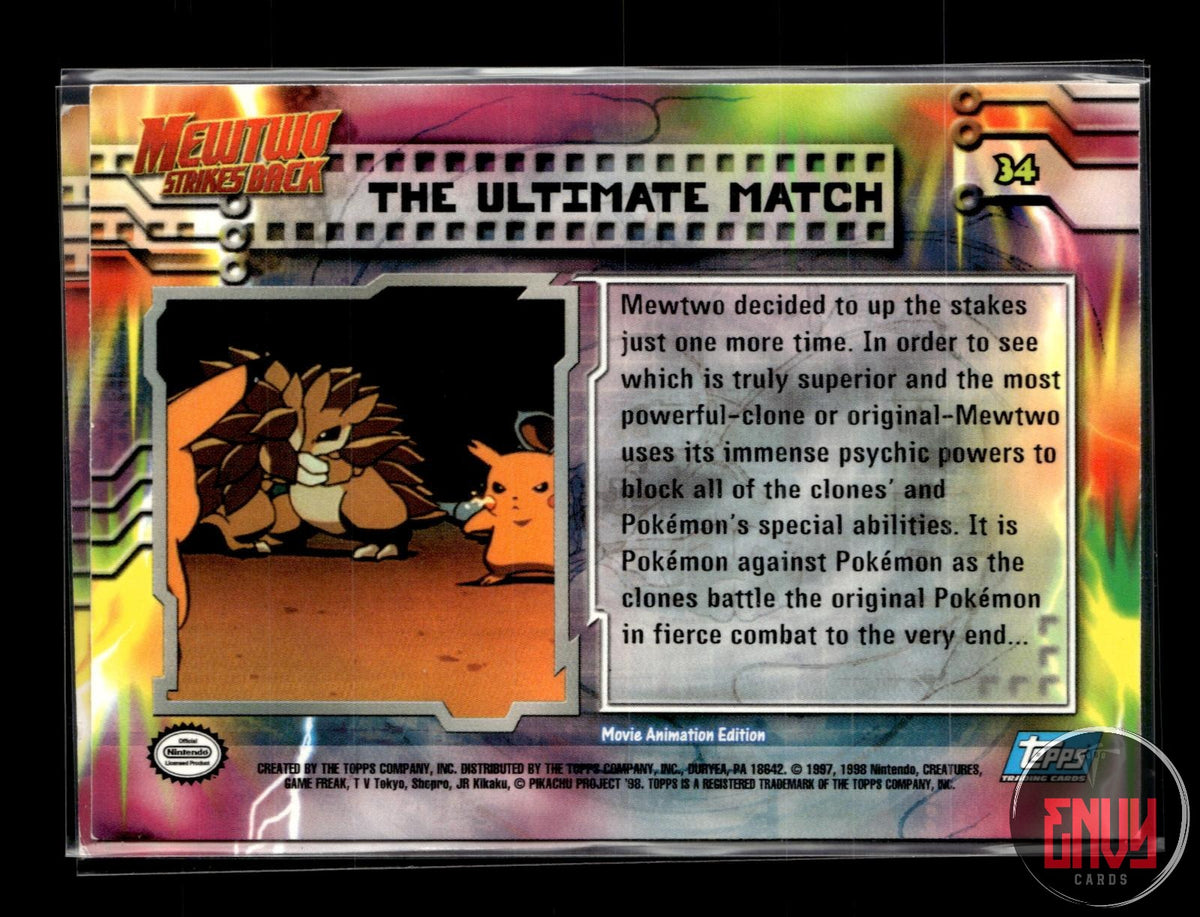 The Rebirth Of Ash LP #38 Topps The First Movie Trading Cards Pokemon