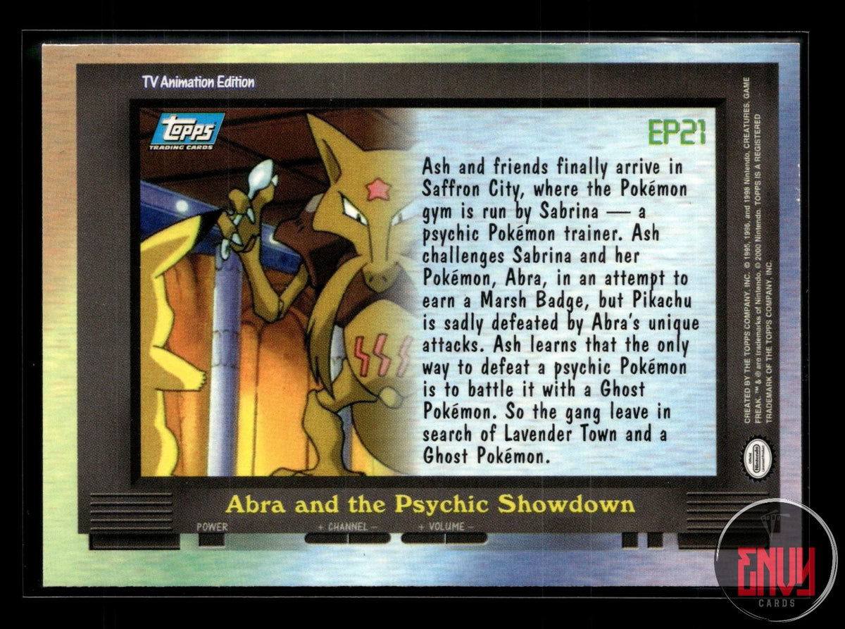 EP21 Abra and the Psychic Showdown LP #143 Topps Trading Cards Series 2 Pokemon