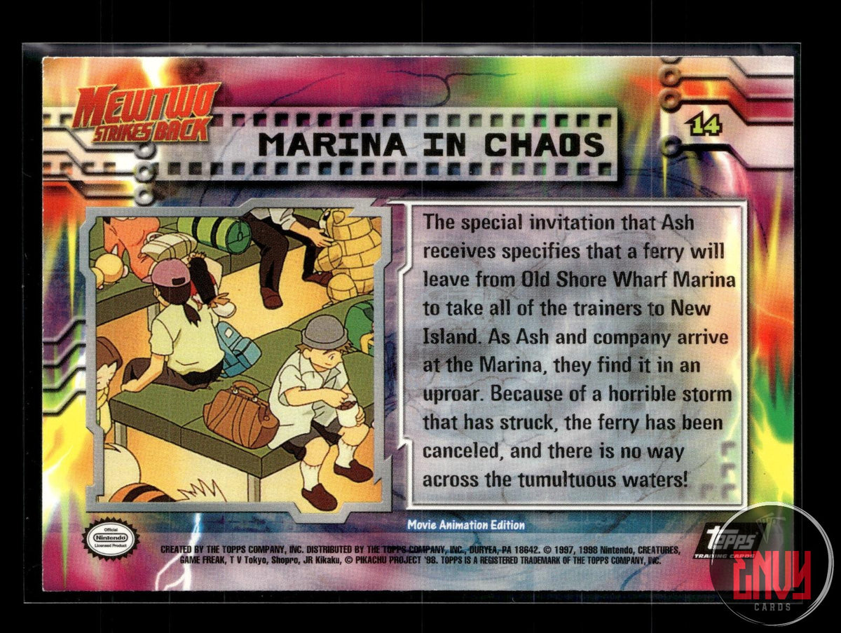 Marina In Chaos LP #14 Topps The First Movie Trading Cards Pokemon