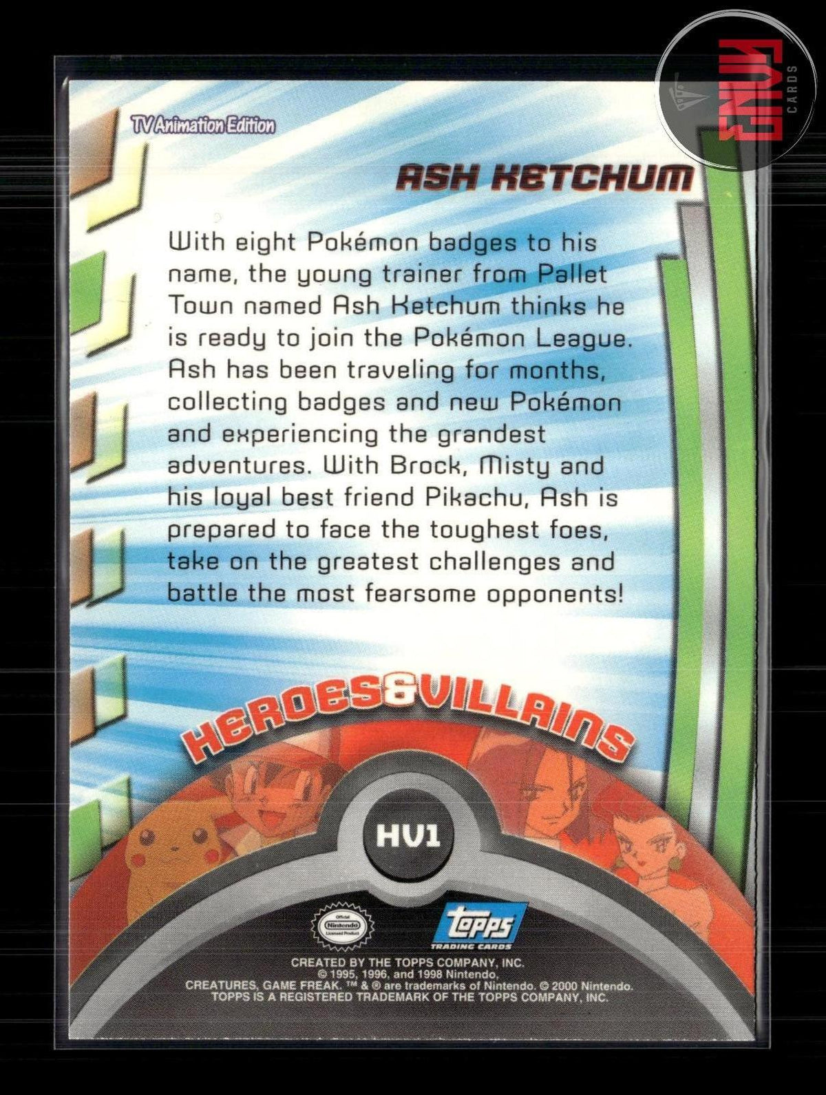 Ash Ketchum LP #118 Topps Trading Cards Series 2 Pokemon