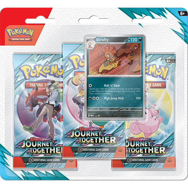 Pokemon TCG: Scarlet & Violet 09 Journey Together- 3-Booster Blister (PREORDER)