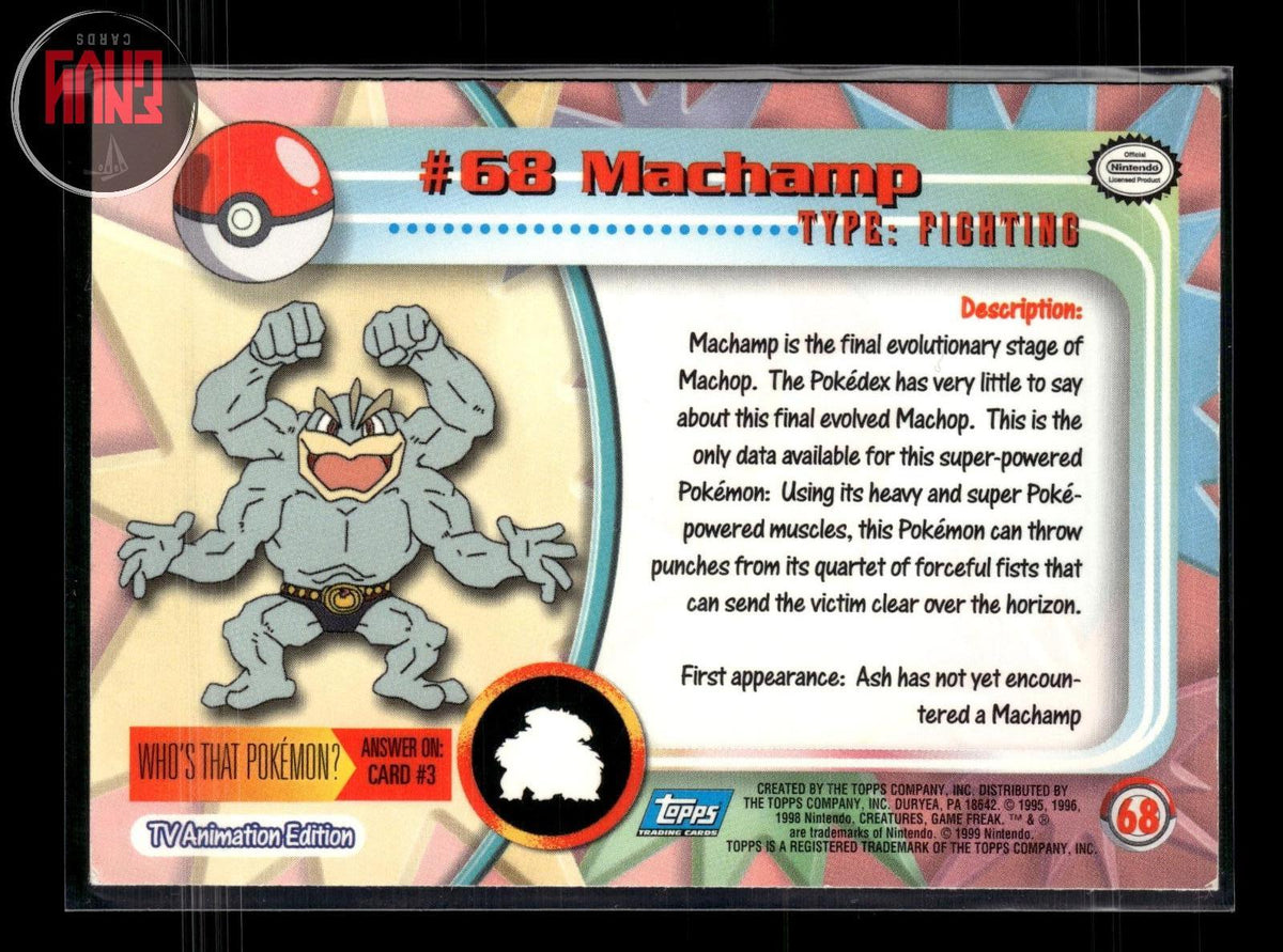 Machamp LP #68 Topps Trading Cards Series 1 Pokemon