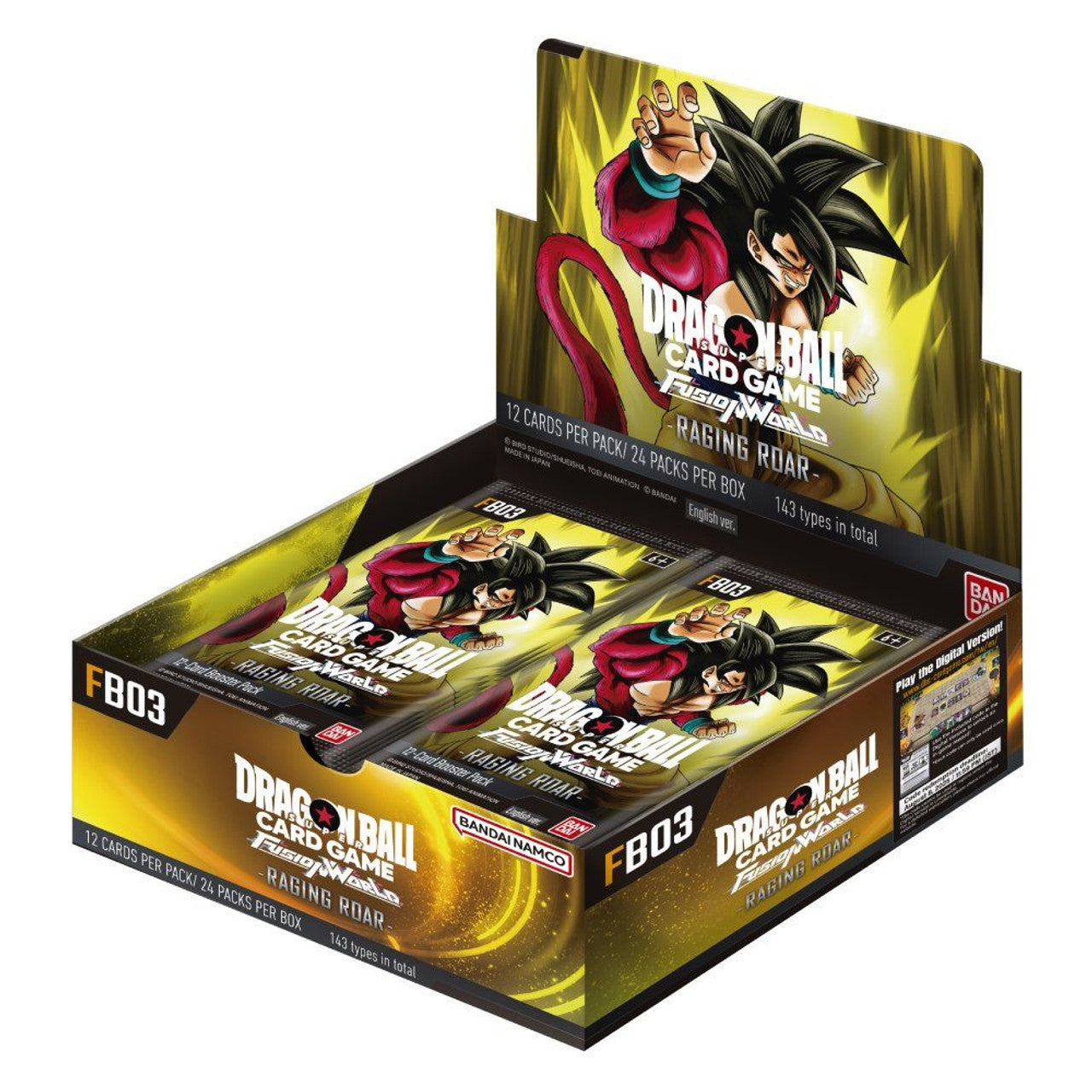 Dragon Ball Fusion World FB03 Raging Roar English Booster Box