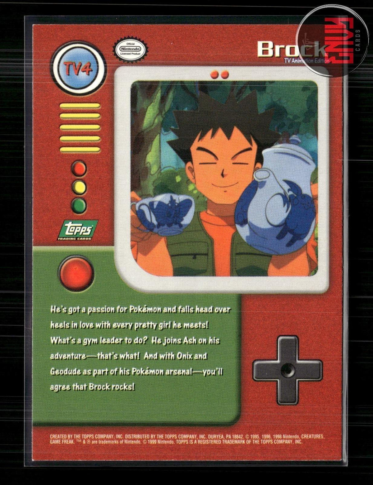 Brock LP #80 Topps Trading Cards Series 1 Pokemon