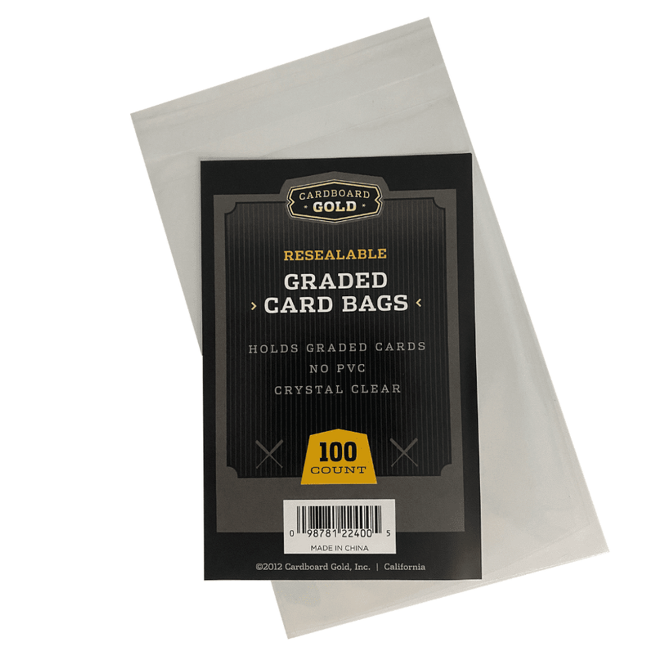 Graded Card Bag (100 Count) Card Board Gold