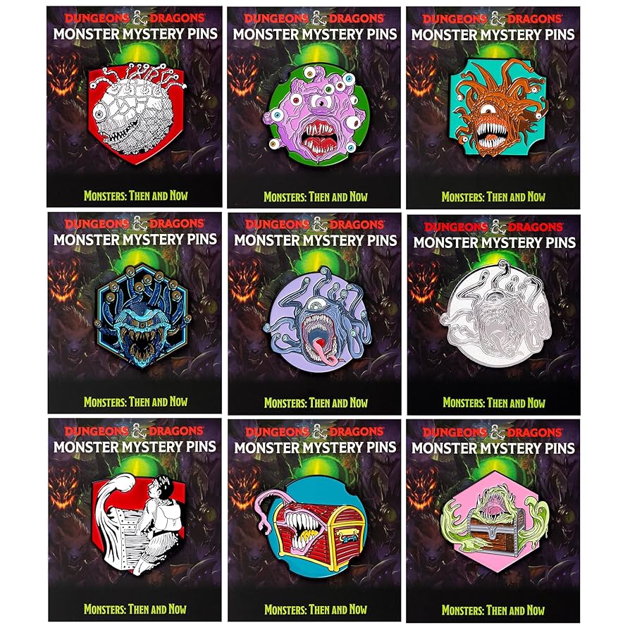 Dungeons & Dragons: Monster Mystery Pins Blind Box