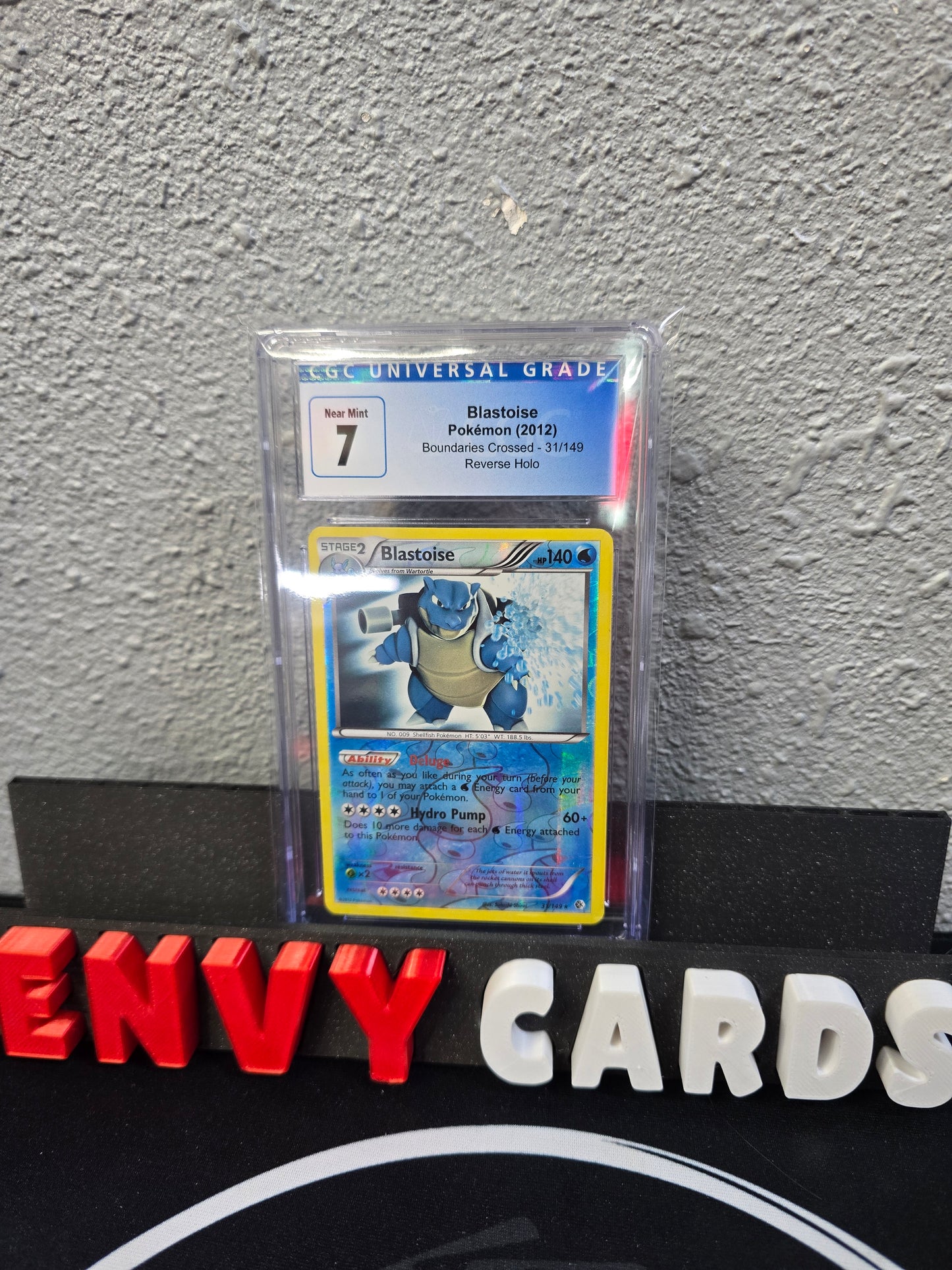 Blastoise Reverse Holo 31/149 Boundaries Crossed CGC 7 Blue Label
