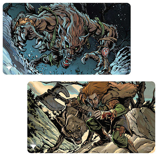 Playmat: MTG Double Sided- Innistrad Remastered- Huntmaster of the Fells / Ravager of the Fells