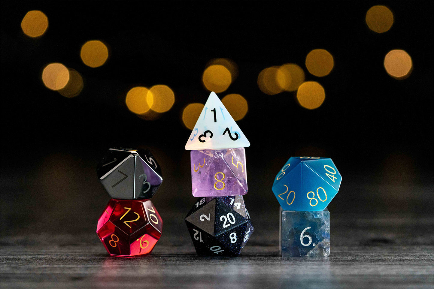 Mystic Mines Misfit Gemstone Dice Set