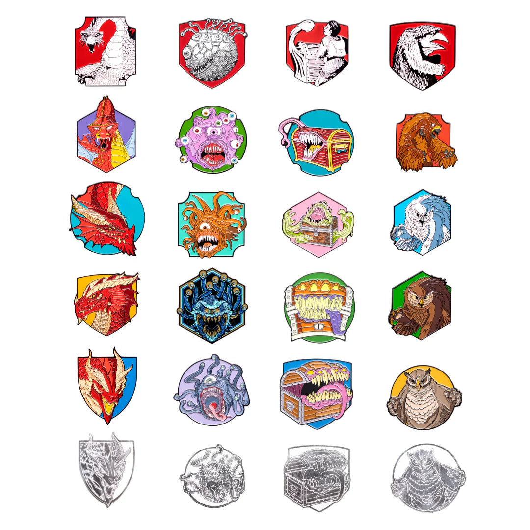 Dungeons & Dragons: Monster Mystery Pins Blind Box