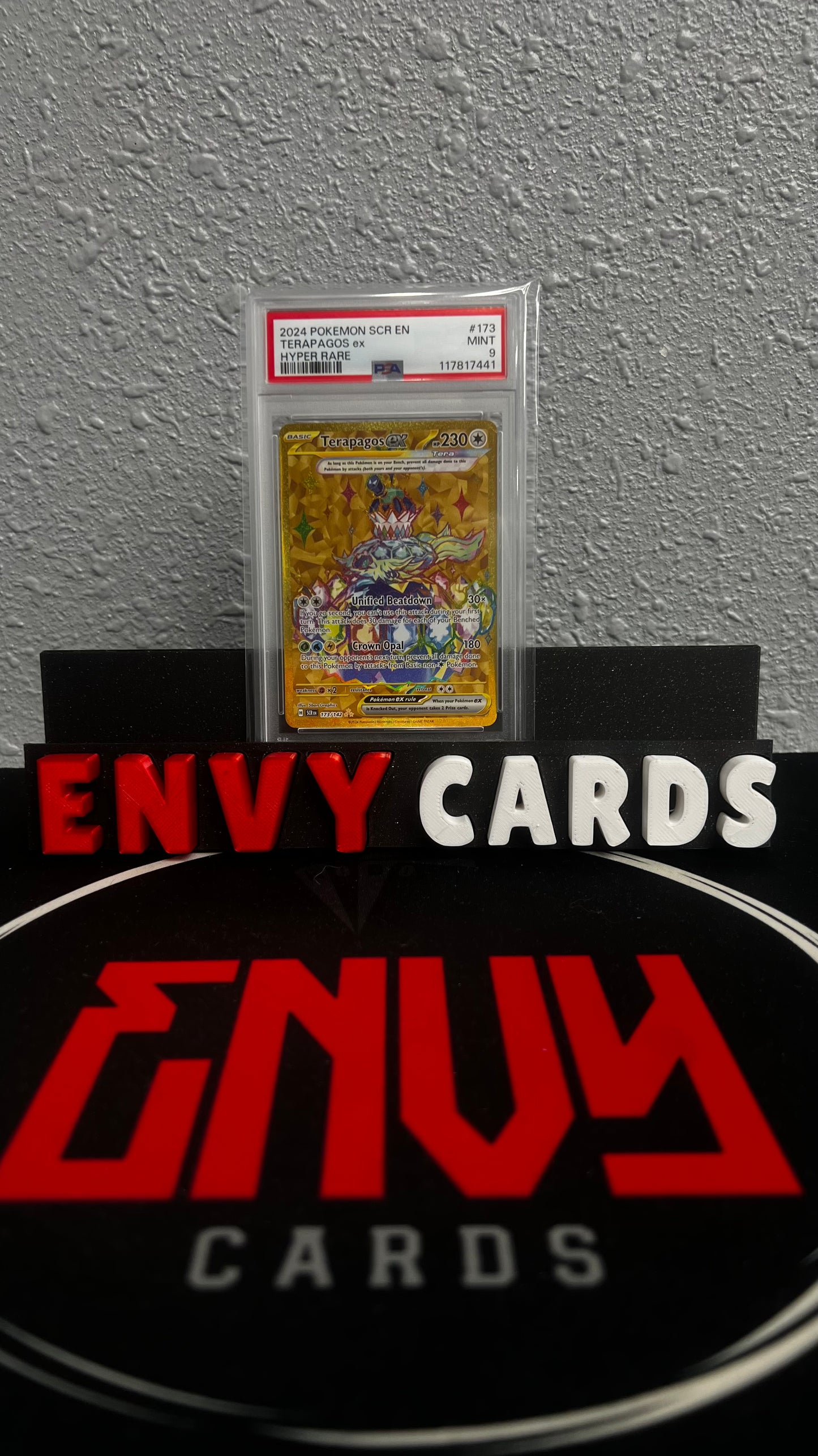 Terapagos EX HR Gold Stellar Crown 173/142 PSA 9