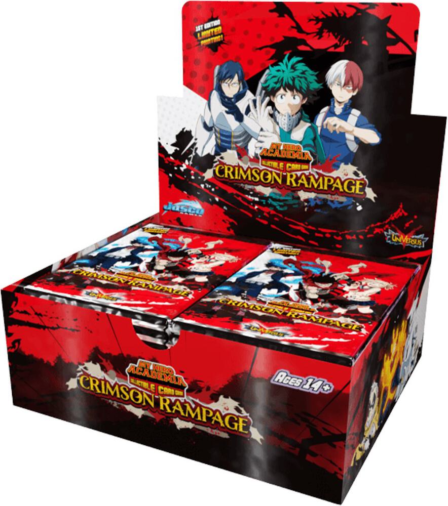 UniVersus CCG: Set 2- My Hero Academia Crimson Rampage Booster Display, 1st Printing