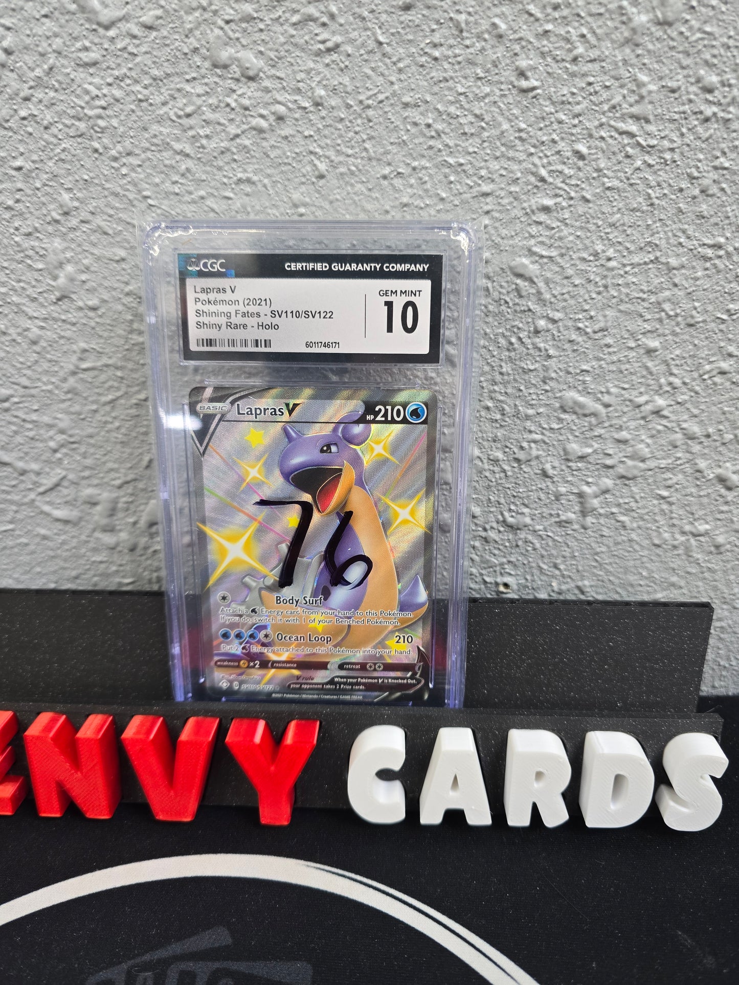 Lapras V SR Shining Fates SV110/SV122 CGC 10