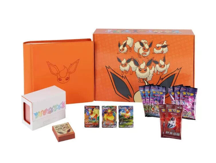 S-Chinese 2024 Eevee GX Gift Box Flareon Box Exclusive