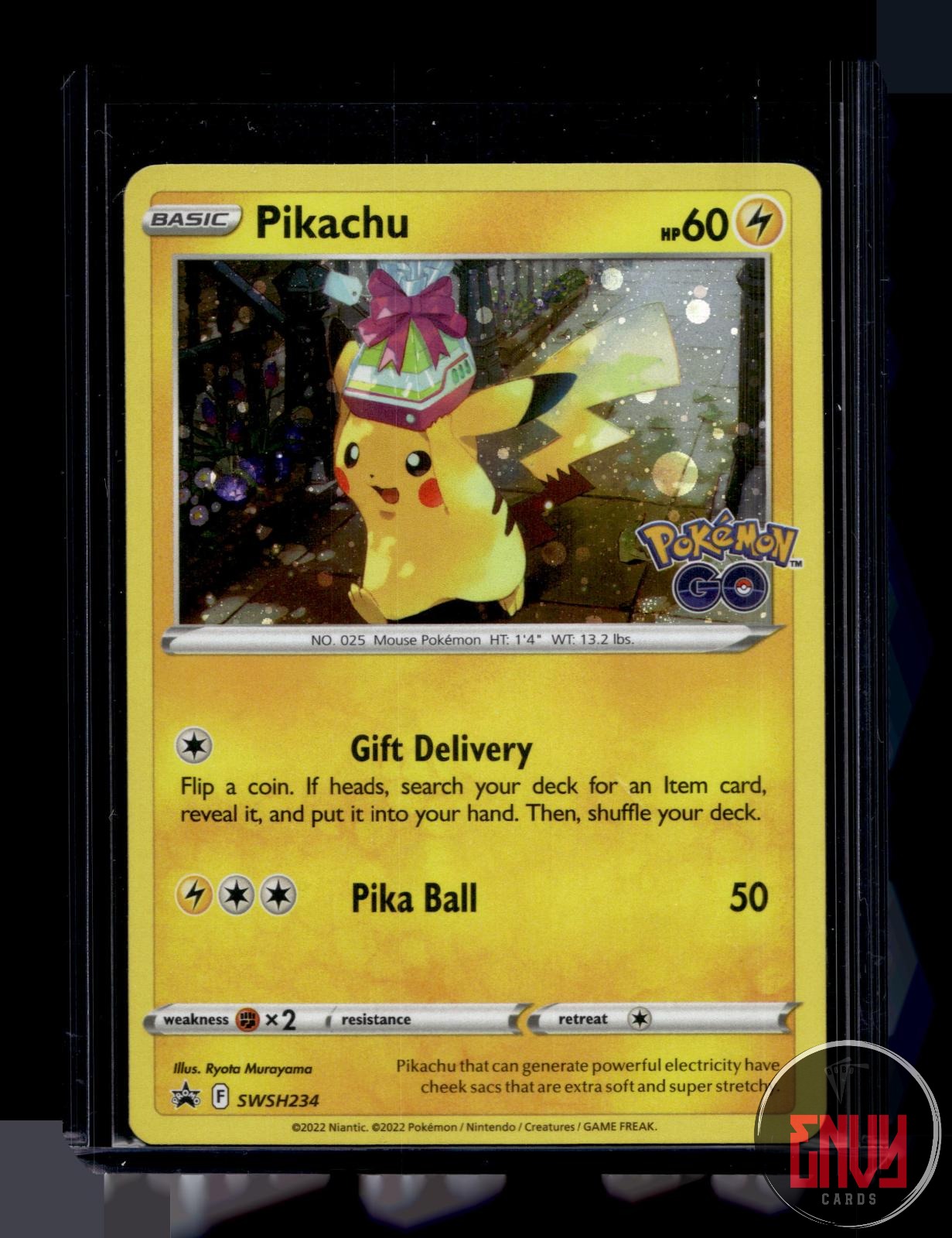 Pikachu Near Mint SWSH234 Promo Sword & Shield Promo Pokemon Holo