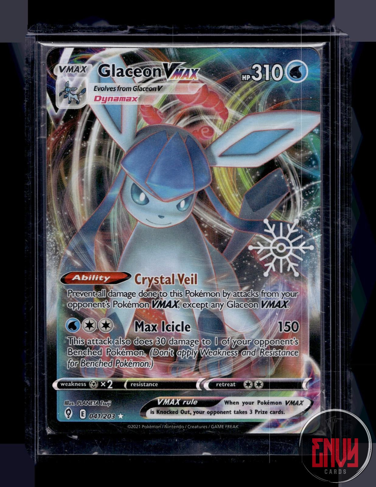 Glaceon VMAX (Holiday Calendar) NM 041/203 MCAP Pokemon Holo SEALED