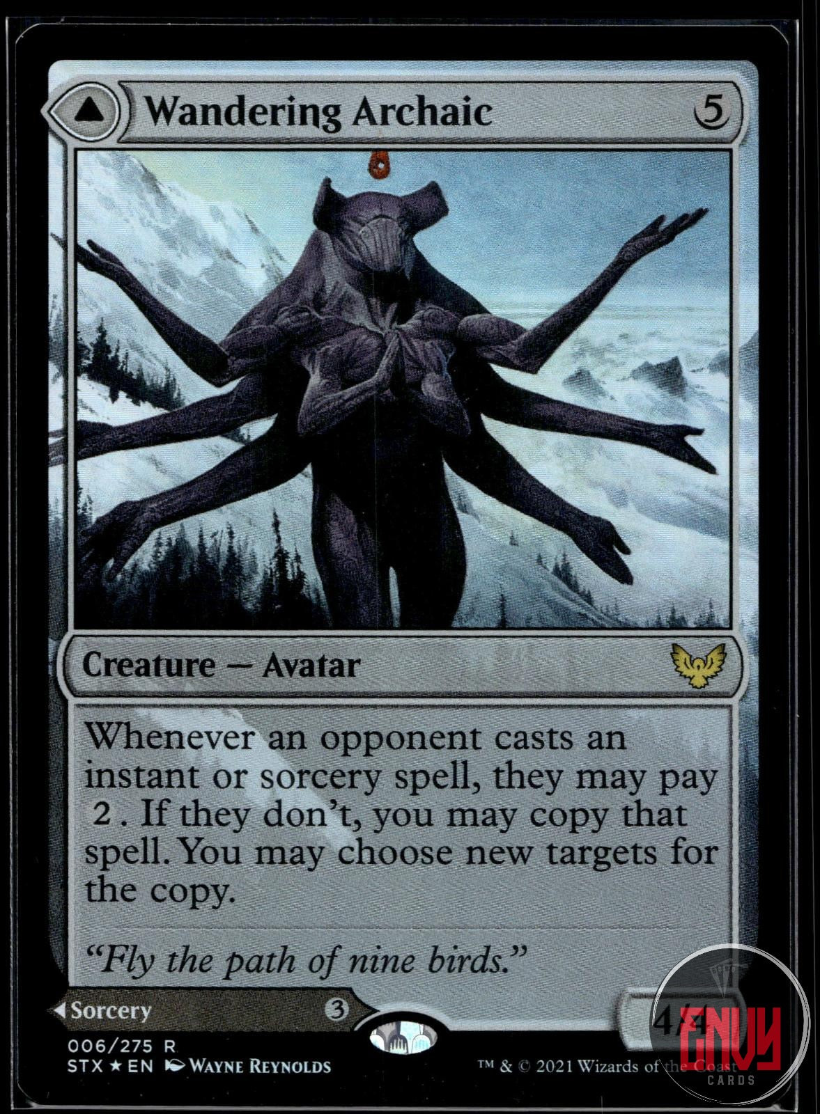 Wandering Archaic Near Mint 6 Rare Strixhaven: School of Mages Foil