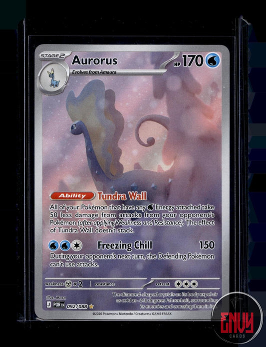 Aurorus Near Mint 092/088 Illustration Rare Perfect Order Pokemon