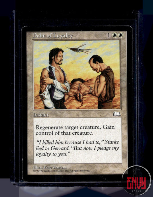 Debt of Loyalty Moderately Played Rare Weatherlight Magic: The Gathering