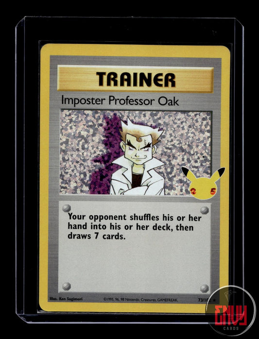 Imposter Professor Oak NM 73/102 Celebrations: Classic Collection Pokemon