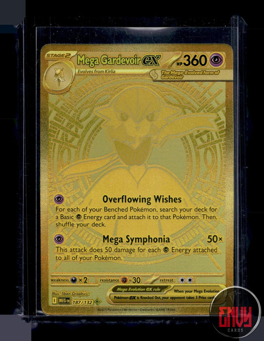 Mega Gardevoir ex Near Mint 187/132 Mega Hyper Rare Mega Evolution Pokemon