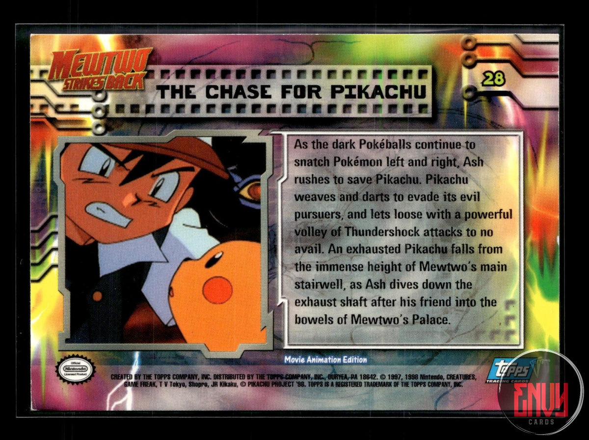 The Chase For Pikachu LP #28 Topps The First Movie Trading Cards Pokemon