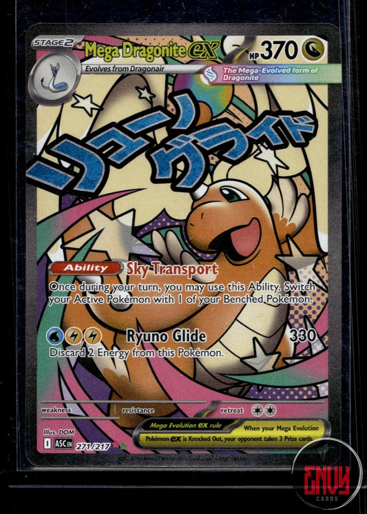 Mega Dragonite ex NM 271/217 Mega Attack Rare Ascended Heroes Pokemon Holo