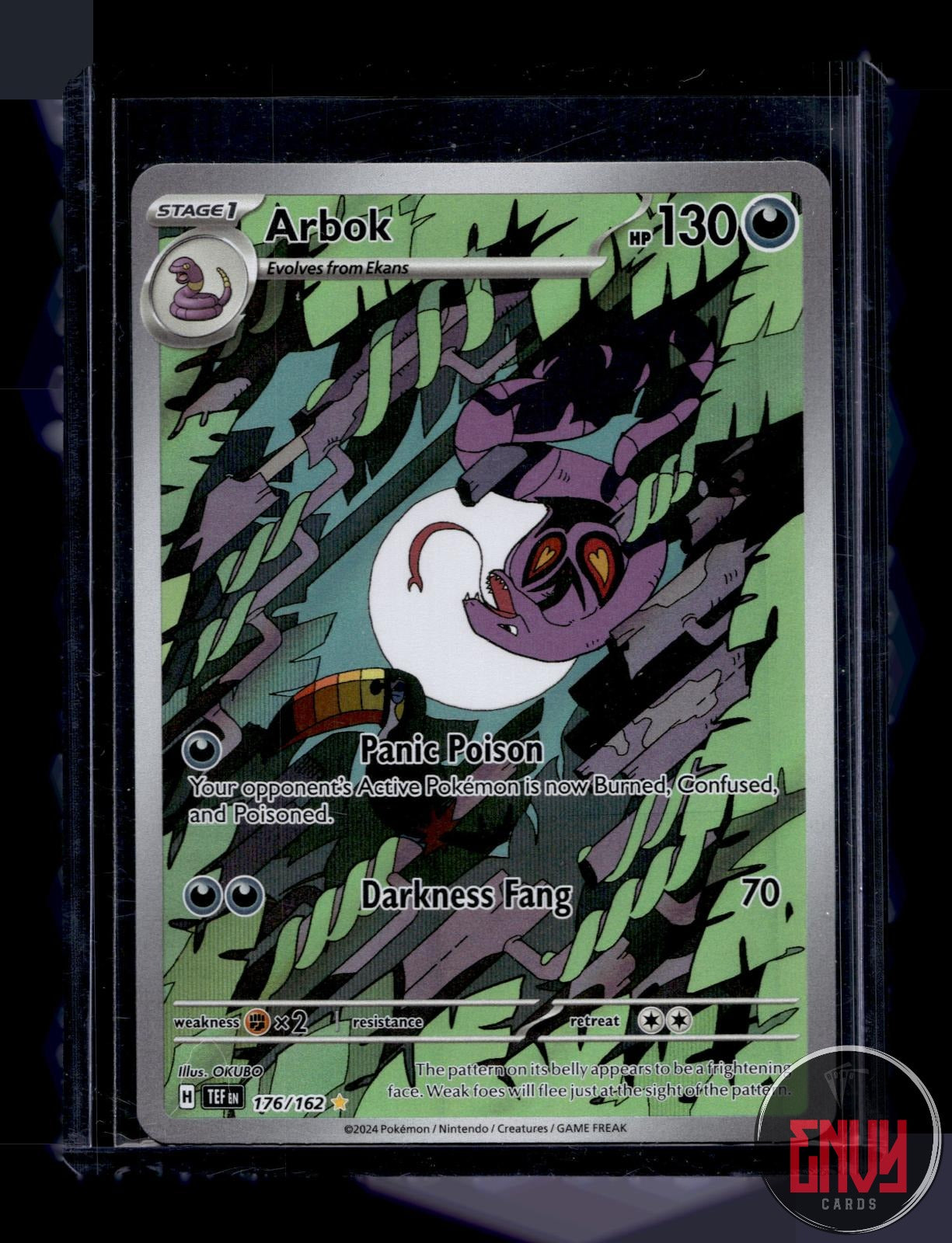 Arbok Near Mint 176/162 Illustration Rare Temporal Forces Pokemon