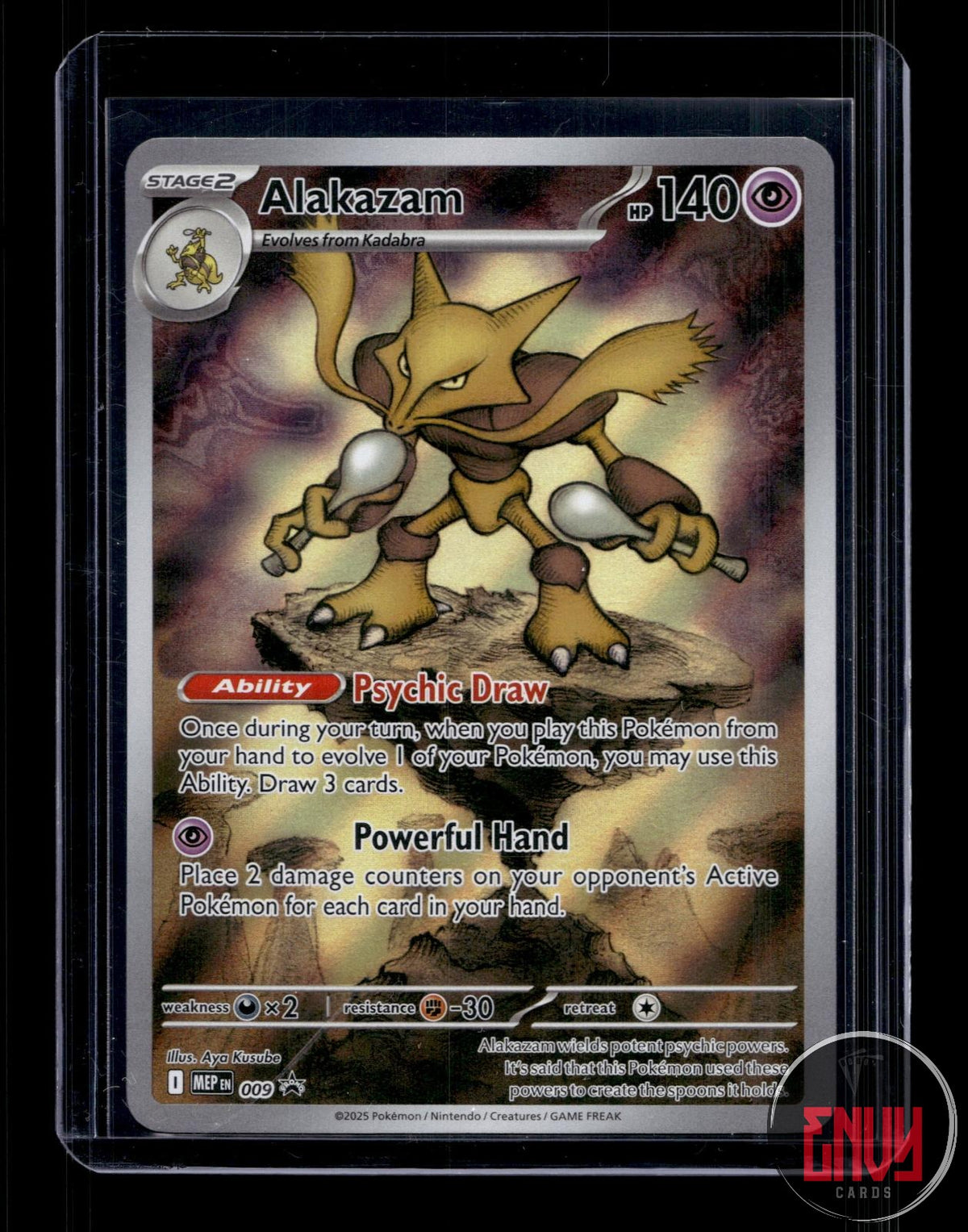 Alakazam Near Mint 009 Promo ME: Mega Evolution Promo Pokemon Holo