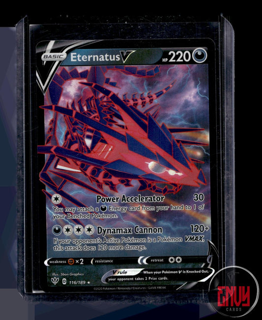 Eternatus V Near Mint 116/189 V Rare Darkness Ablaze Pokemon Holo