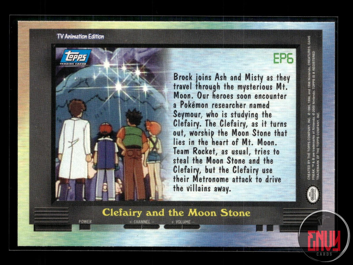EP6 Clefairy and the Moon Stone LP #128 Topps Trading Cards Series 2 Pokemon