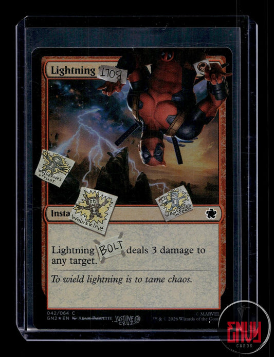 Lightning Bolt (042) Lightly Played 42 Common Secret Lair Drop Series Foil