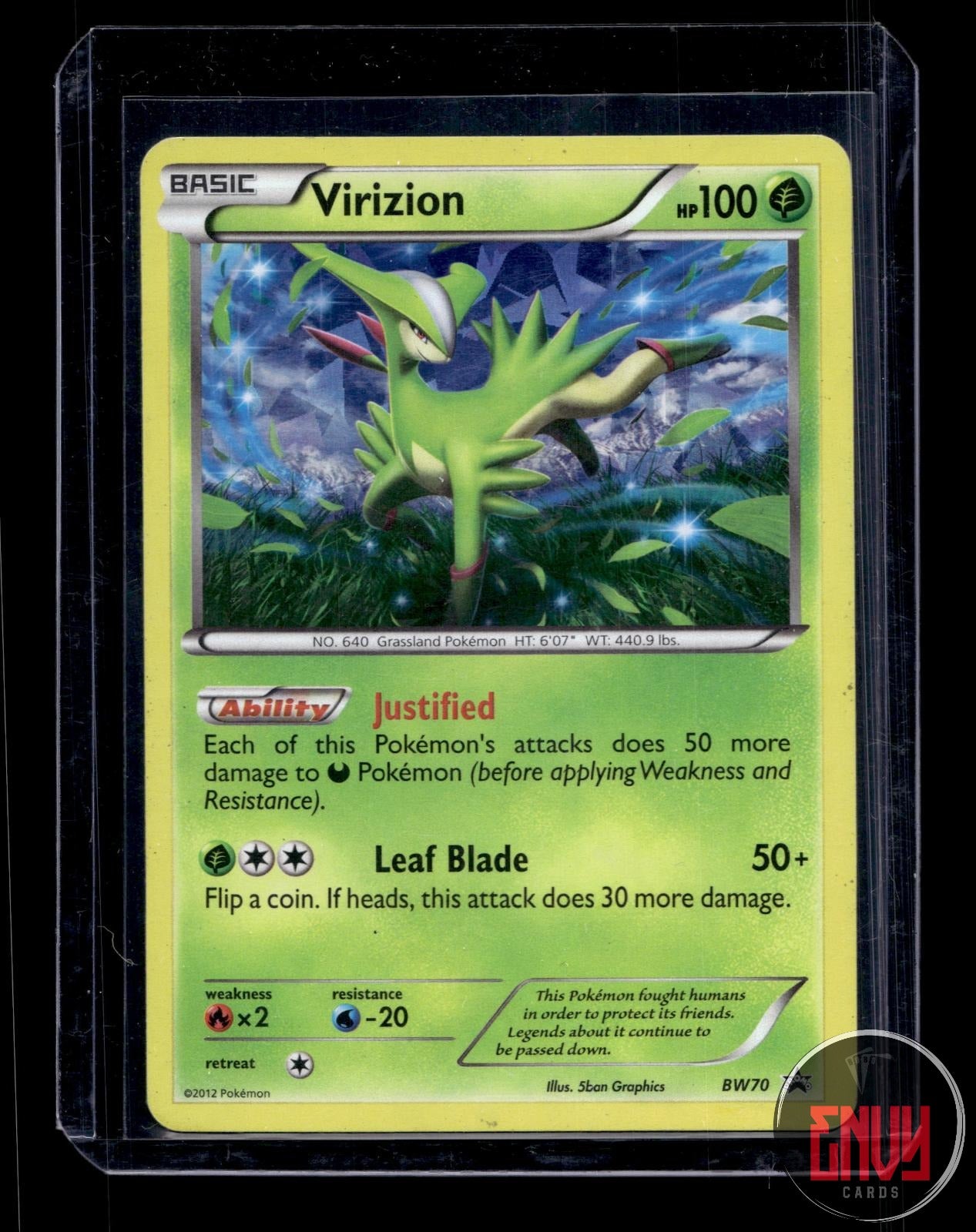 Virizion Heavily Played BW70 Promo Black And White Promo Pokemon