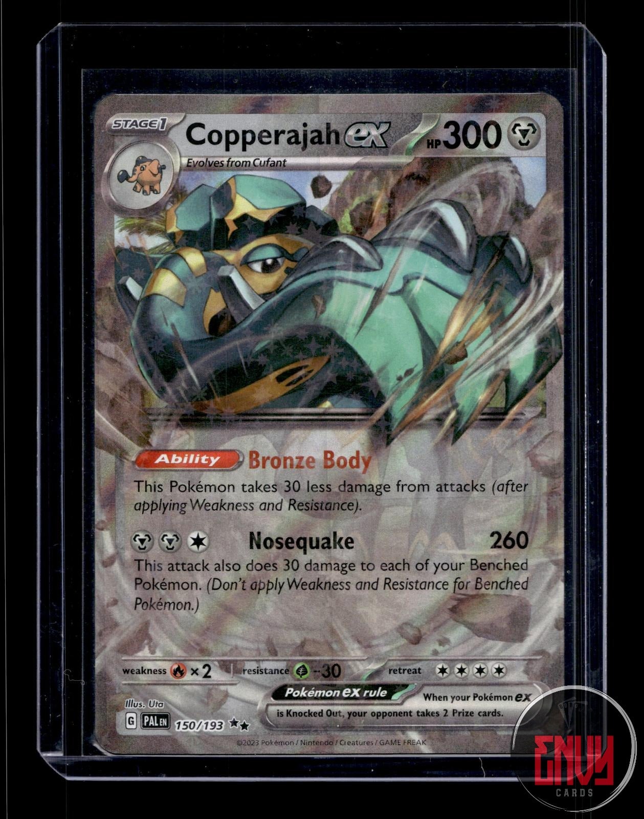 Copperajah ex Near Mint 150/193 Double Rare Paldea Evolved Pokemon