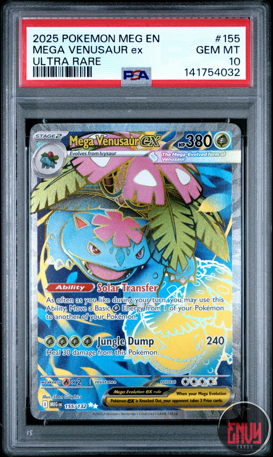 Mega Venusaur EX 155/132 Ultra Rare Mega Evolution Pokemon PSA 10