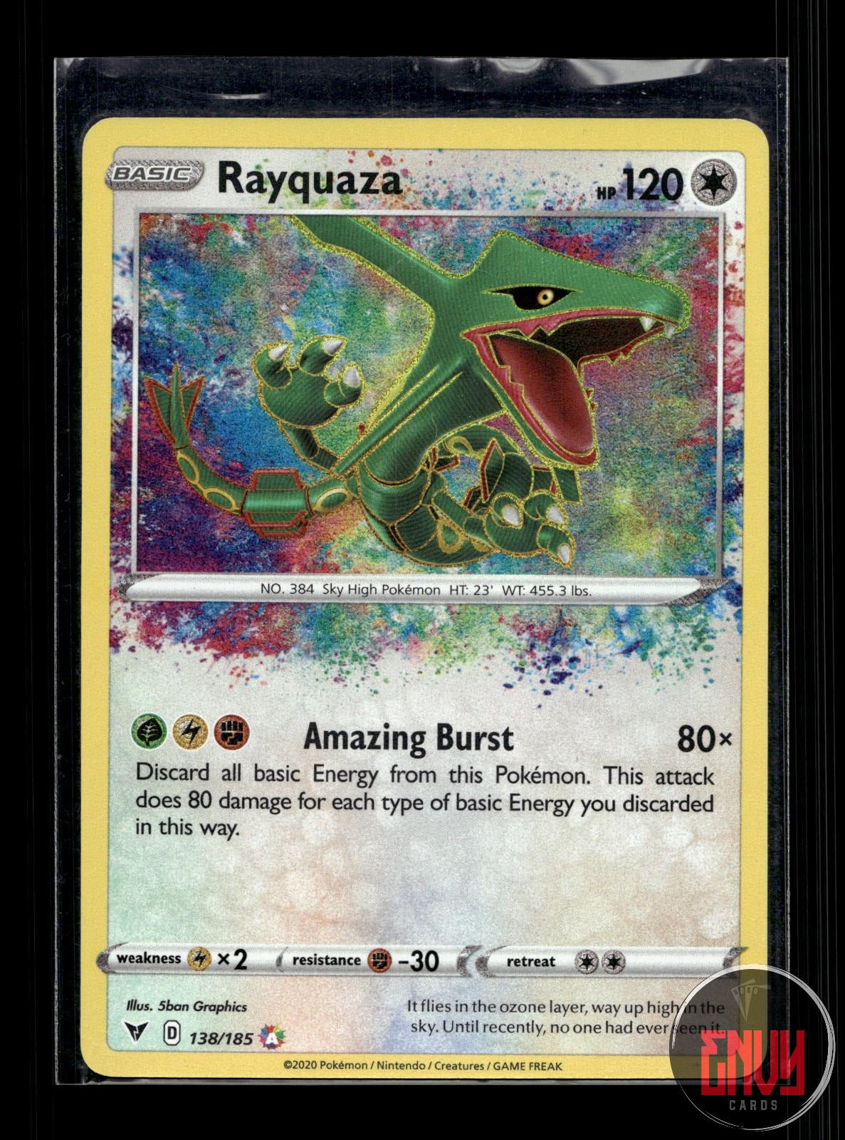 Rayquaza NM 138/185 Amazing Rare Vivid Voltage Pokemon Holo