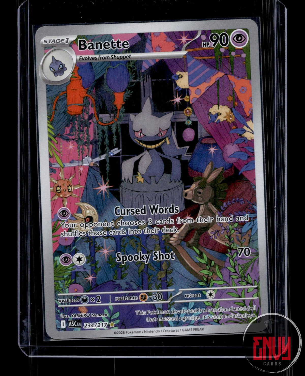 Banette NM 234/217 IR Ascended Heroes Pokemon Holo