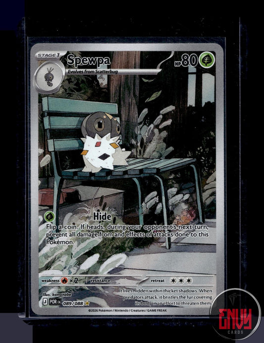 Spewpa Near Mint 089/088 Illustration Rare Perfect Order Pokemon